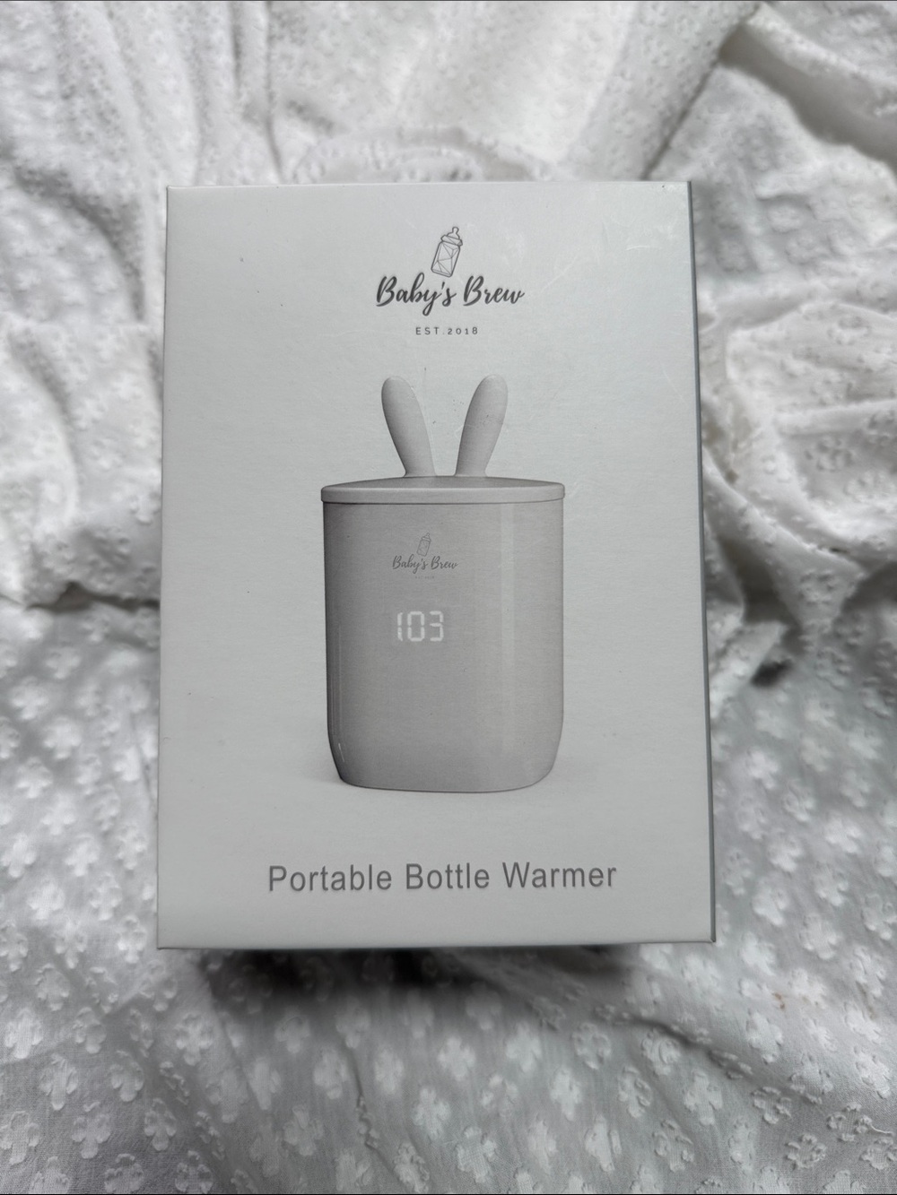 Baby’s Brew Portable Bottle Warmer  T5-18B White With Box